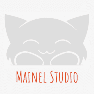 Mainel Studio logo – indie game development team mascot
